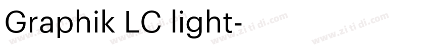 Graphik LC light字体转换